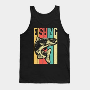 Retro Vintage Fishing - Fisherman Gift Tank Top